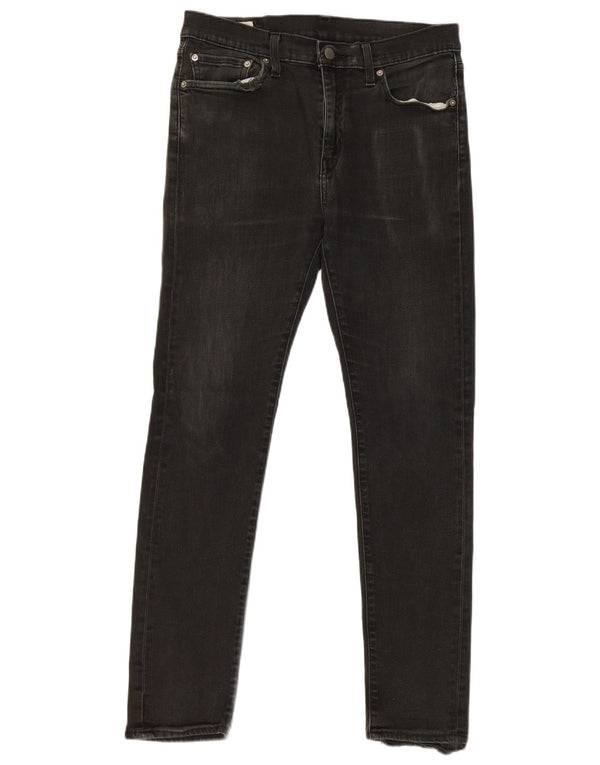 Levi's Mens Slim Jeans W32 L32 fekete pamut