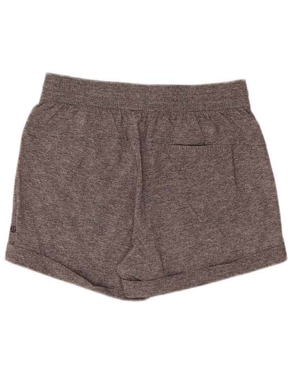 Pantaloncini sportivi da donna Lululemon US 8 grigio medio chiazzato