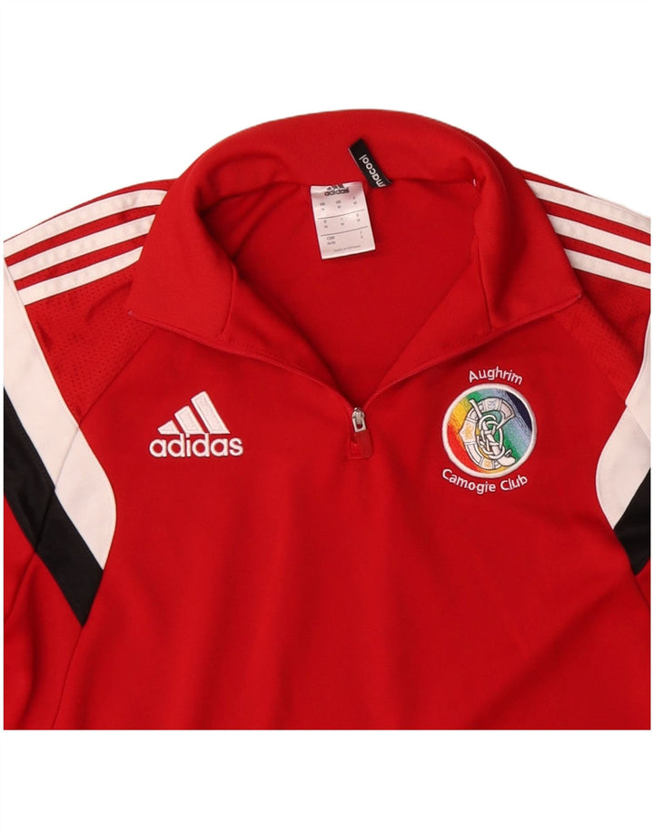 Adidas Herre Climacool Pullover Træningsdragt Top Medium Rød Colourblock