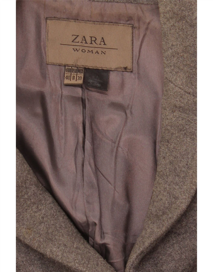 Zara Damen Mantel EU 40 Mittelgrau