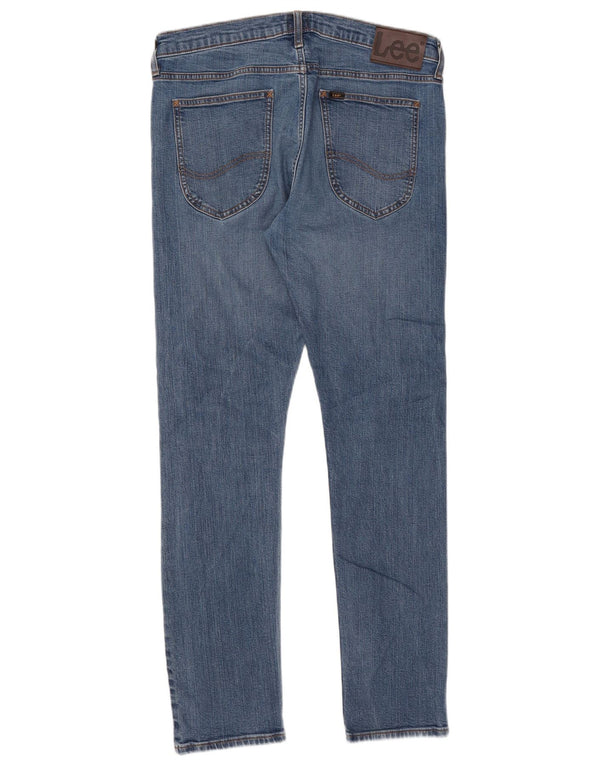 Lee Mens Luke Tapered Slim Jeans W34 L32 Blue Cotton