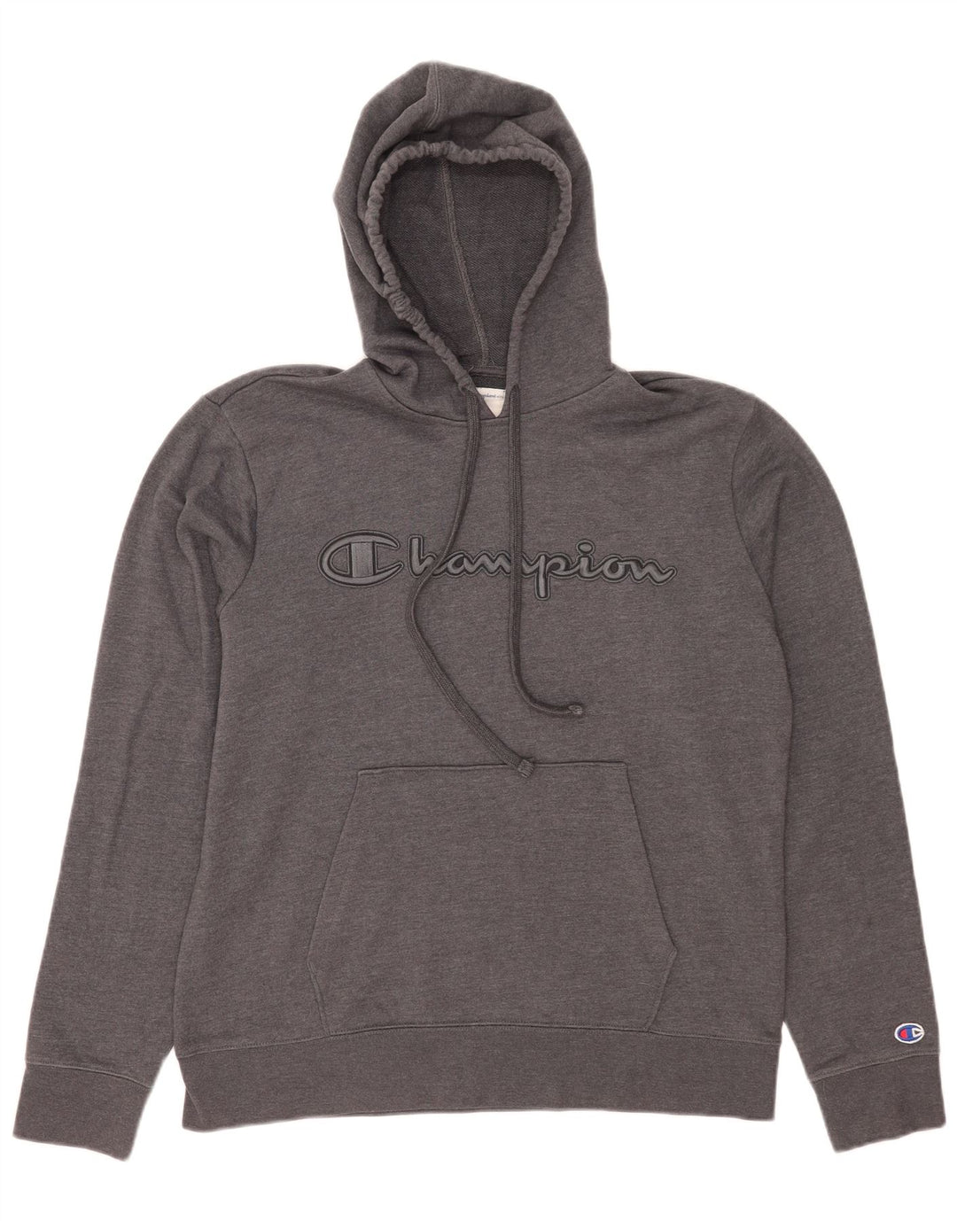 Champion Mens Graphic Hoodie Jumper Medium Grey