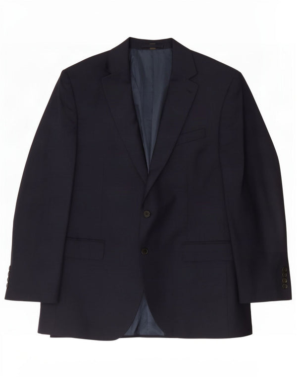 Marks & Spencer Veste blazer à 2 boutons pour homme UK 44 XL Bleu marine Polyester