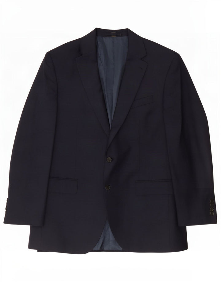 Marks & Spencer Chaqueta tipo blazer de 2 botones para hombre UK 44 XL Poliéster azul marino