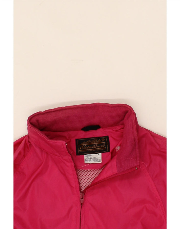 EDDIE BAUER Womens Rain Jacket UK 14 Medium Pink Nylon Vintage Eddie Bauer and Second-Hand Eddie Bauer from Messina Hembry 