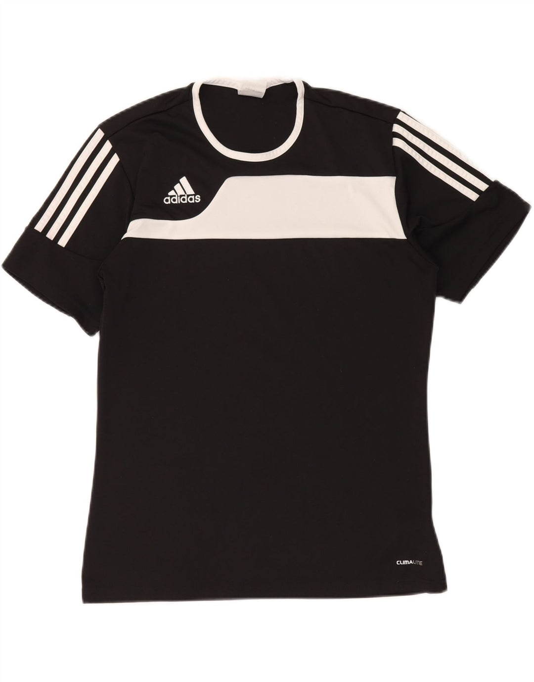 T-shirt ADIDAS da uomo Climalite Top Small in poliestere color block nero