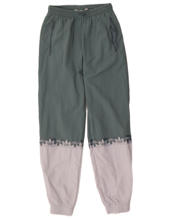 Adidas Pantalon de survêtement graphique pour homme, petit, vert, colour block