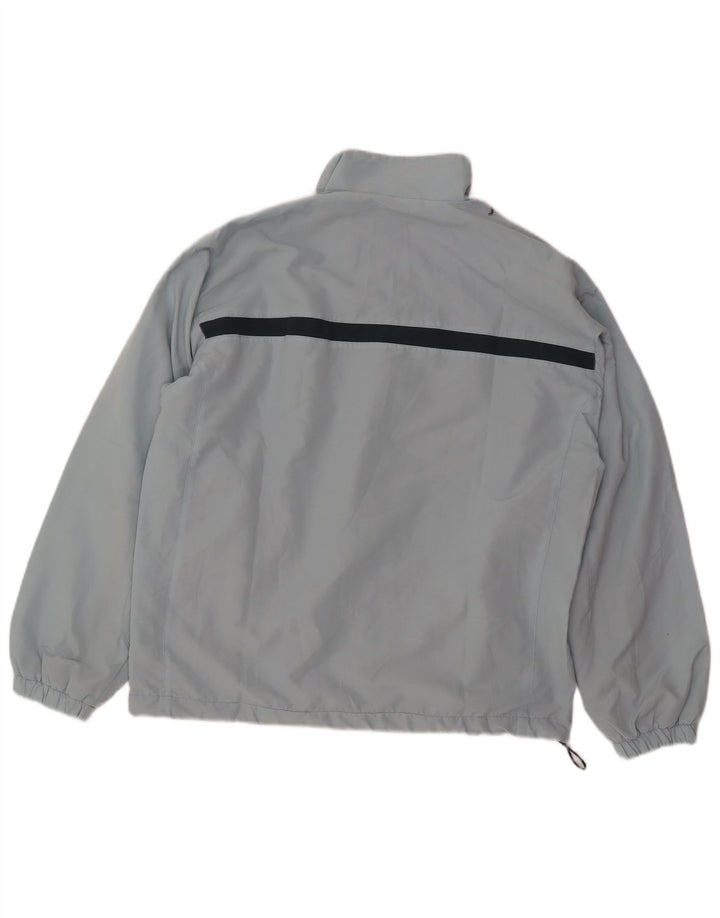 Diadora Mens Tracksuit Top Jacket Medium Blue Colourblock Polyester