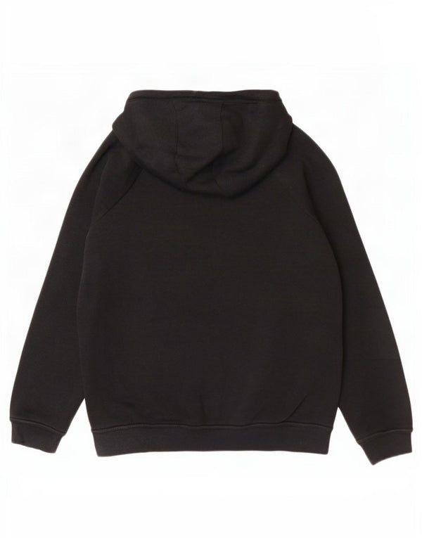 Nike Womens Graphic Hoodie Pullover UK 14 Mittelschwarze Baumwolle