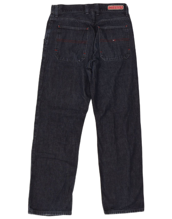 Jeans dritti da uomo Tommy Hilfiger W32 L32 cotone blu navy