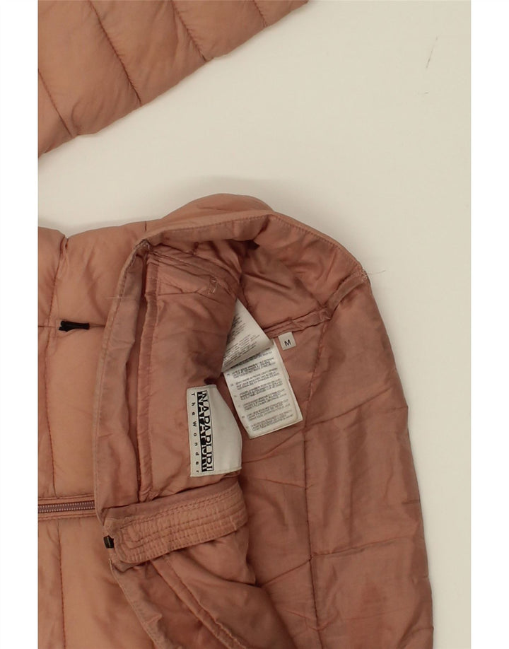 NAPAPIJRI Womens Padded Jacket UK 14 Medium Brown Polyester Vintage Napapijri and Second-Hand Napapijri from Messina Hembry 