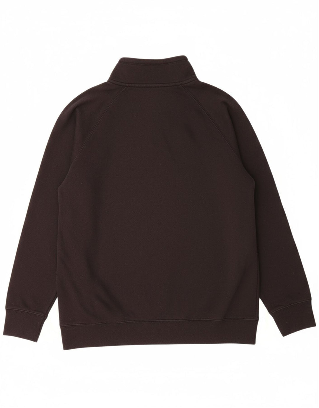 CHAMPION Mens Zip Neck Sweatshirt Jumper Medium Black Cotton