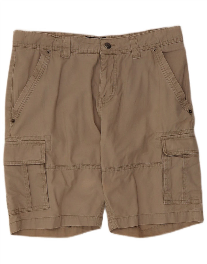Dack's Mens Regular Fit Cargo Shorts IT 48 Medium W32 Beige Cotton