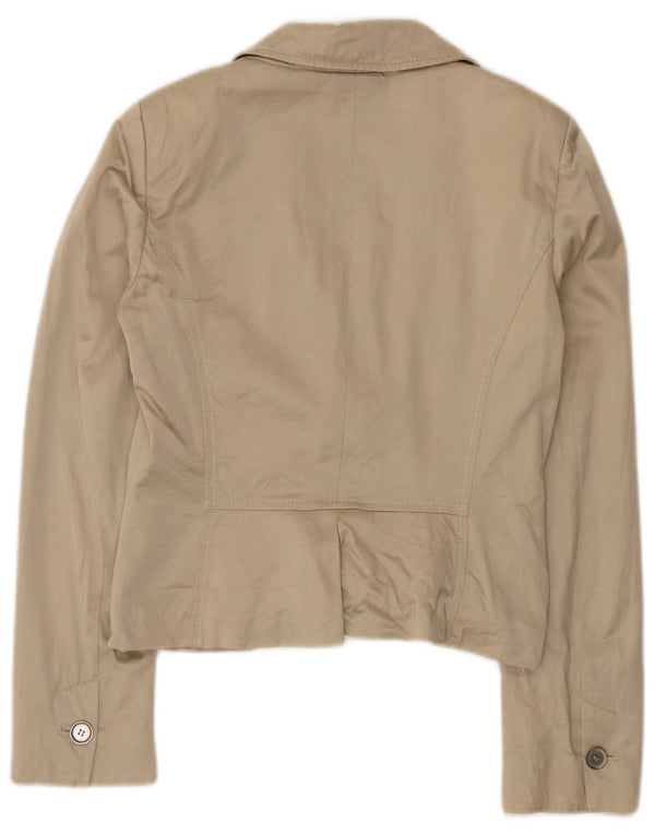 Max & Co. Dame Crop 2-knaps blazerjakke UK 12 Medium Beige