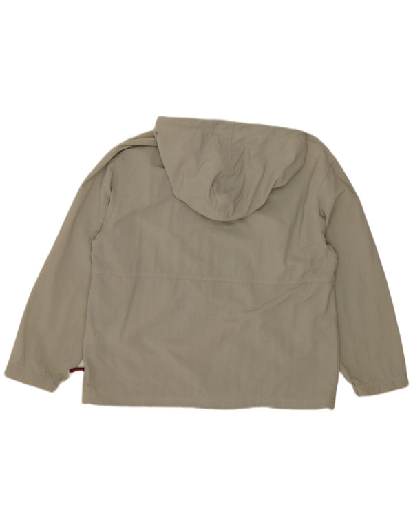 Reebok Damen Kapuzen-Regenjacke UK 12 Medium Beige Nylon