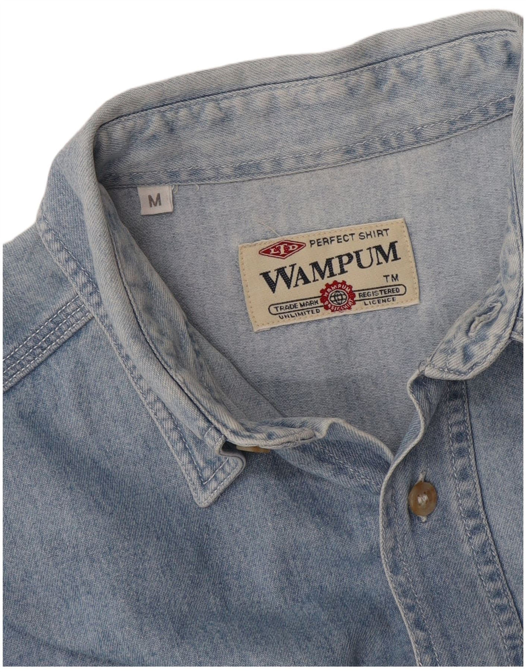 Wampum Denimskjorte til mænd mellemblå