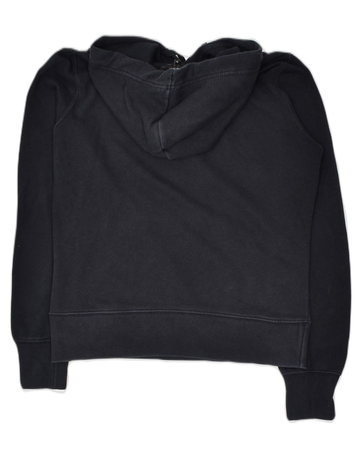 CHAMPION Womens Graphic Hoodie Jumper UK 12 Medium Black Cotton | Vintage Champion | Thrift | Second-Hand Champion | Used Clothing | Messina Hembry 