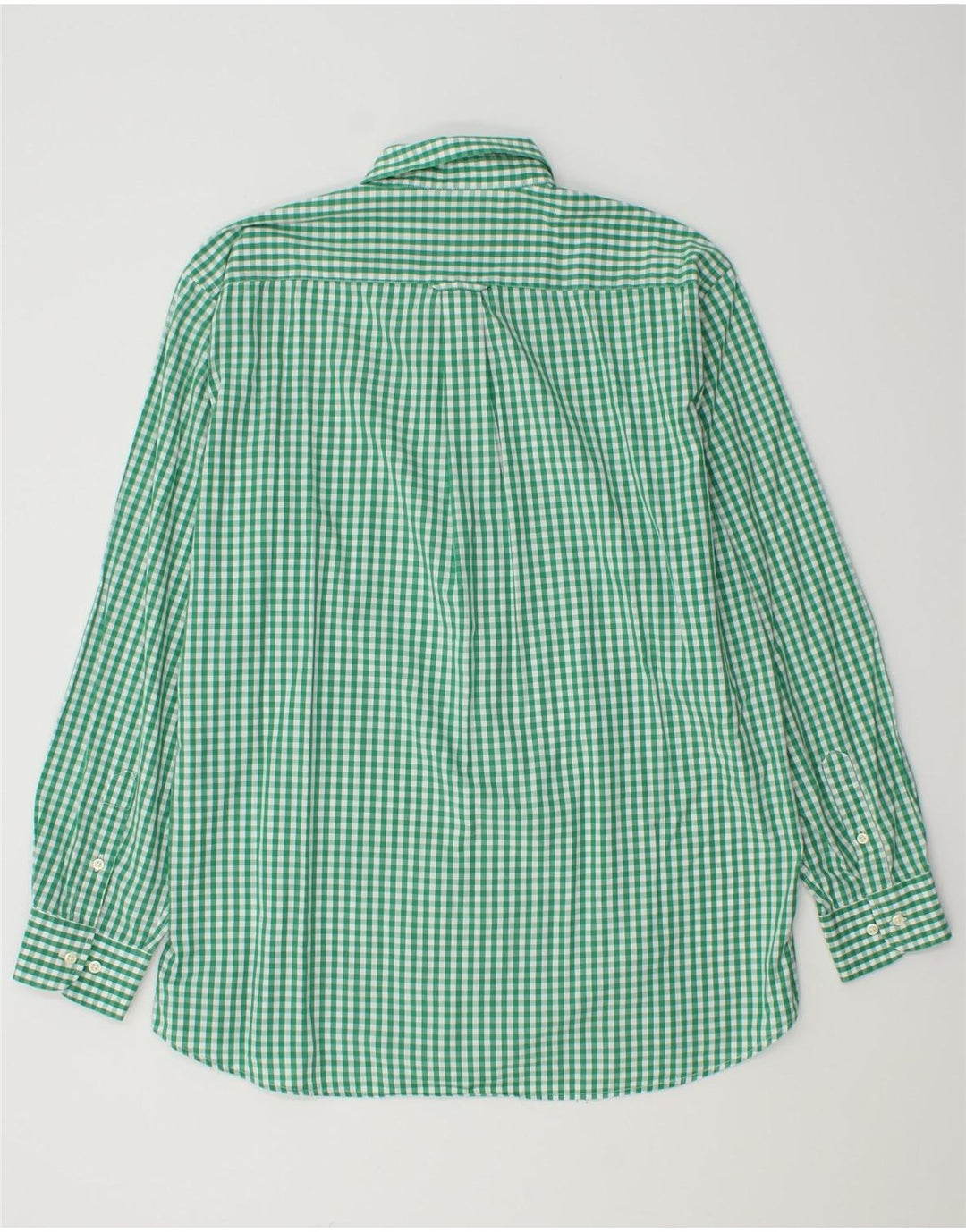 Barbour Herrenhemd, großes grünes Gingham-Muster