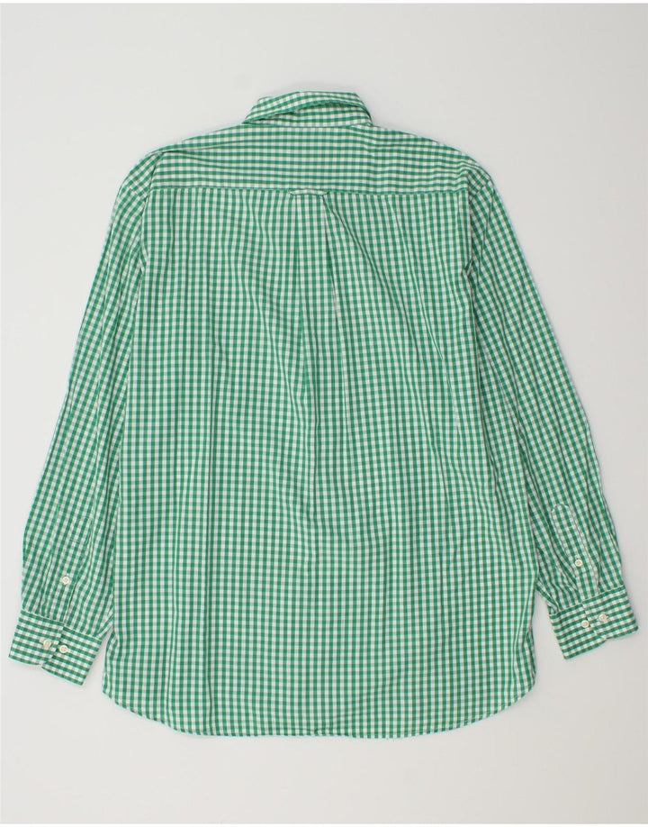 Barbour Herrenhemd, großes grünes Gingham-Muster