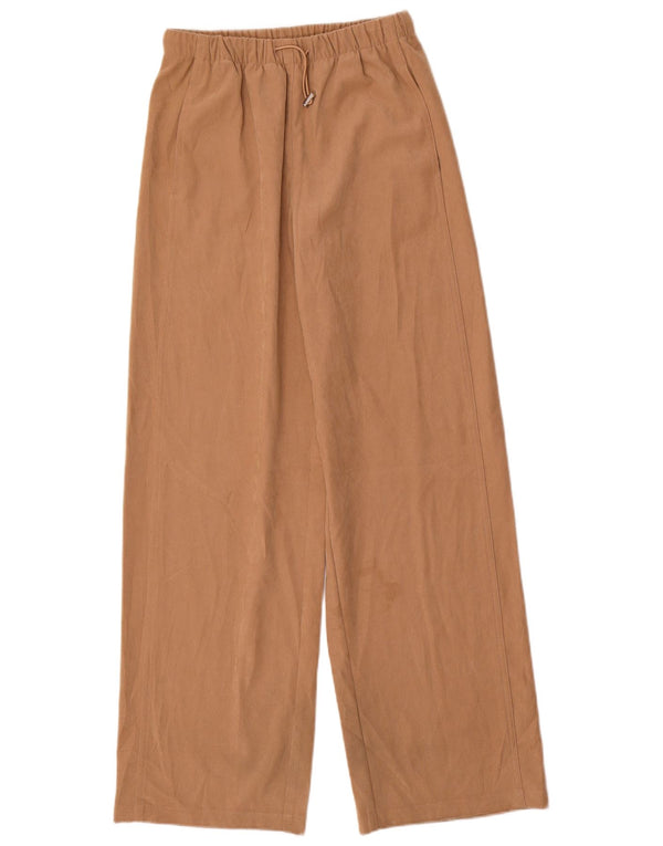 Zara Γυναικείο φαρδύ παντελόνι Casual XS W24 L31 Μπεζ πολυεστέρας
