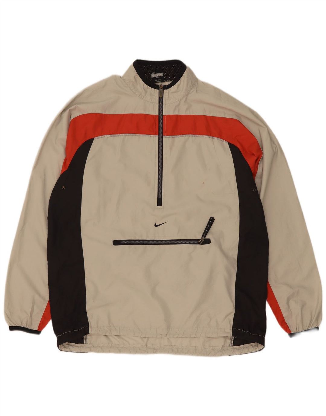 Top della tuta pullover da donna Nike US 12/14 Large Beige Colourblock