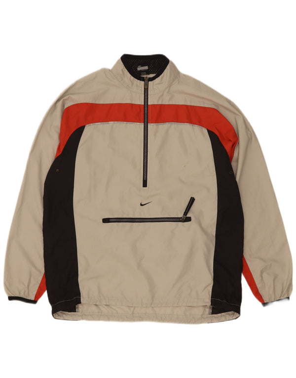 Top della tuta pullover da donna Nike US 12/14 Large Beige Colourblock