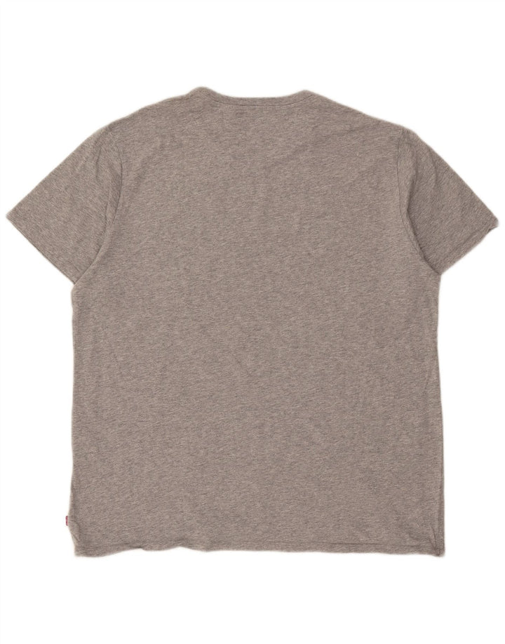 LEVI'S Mens Graphic T-Shirt Top 2XL Grey Cotton