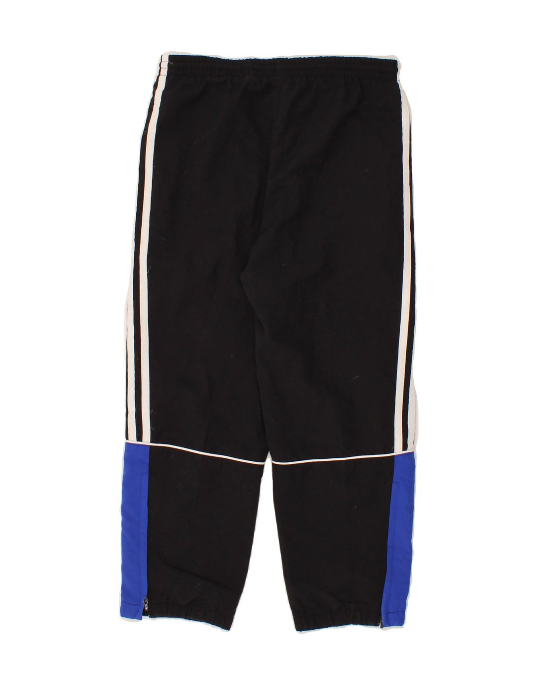 ADIDAS Boys Tracksuit Trousers 7-8 Years Black Colourblock Polyester Vintage Adidas and Second-Hand Adidas from Messina Hembry 
