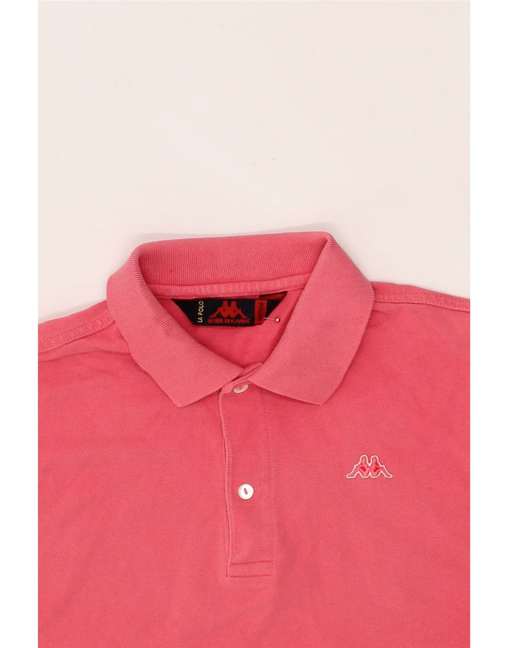KAPPA Mens Polo Shirt Medium Pink Cotton Vintage Kappa and Second-Hand Kappa from Messina Hembry 