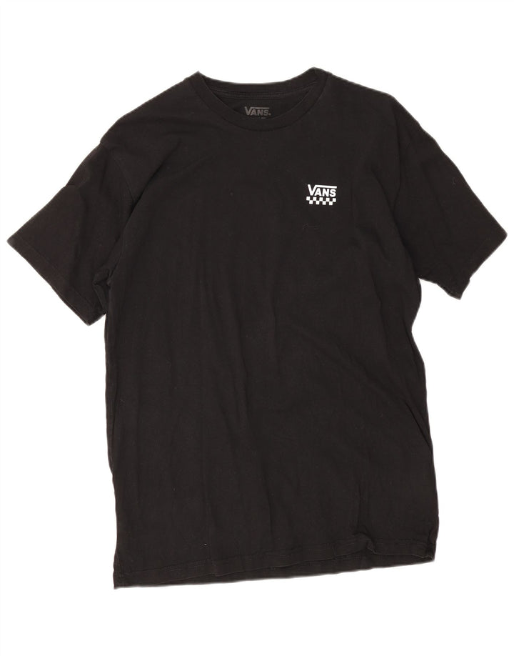 Vans Mens Classic Fit T-Shirt Top Medium Black Cotton
