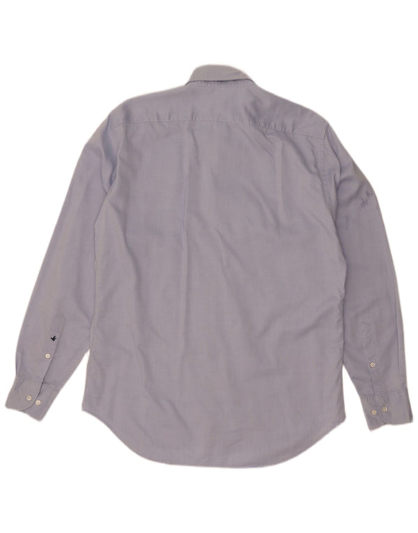 Brooksfield Mens Shirt Size 41 Large Blue Cotton