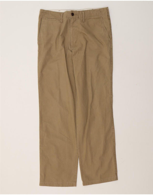 Dockers Pantalon Chino Droit Homme W32 L32 Beige Coton