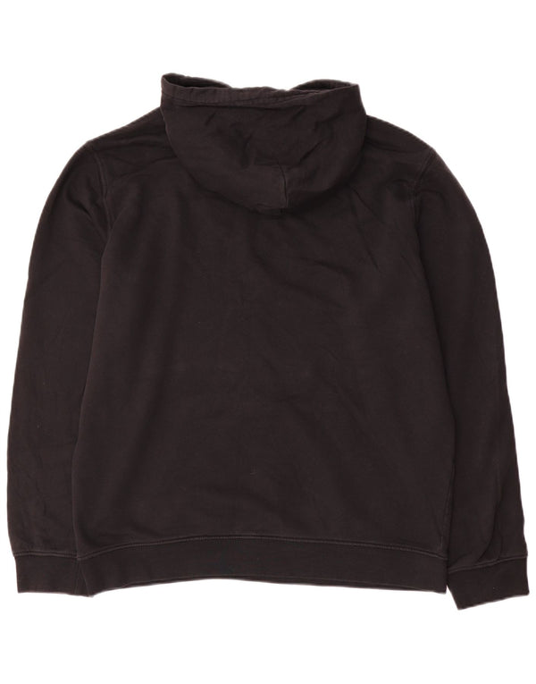 Champion Mens Graphic Regular Fit Hoodie Jumper Large Black Cotton