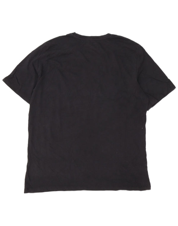 Jack & Jones Herre T-Shirt Top 2XL Sort Bomuld