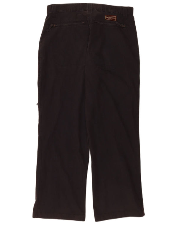 Pantaloni cargo dritti da uomo Marlboro Classics W32 L28 cotone nero