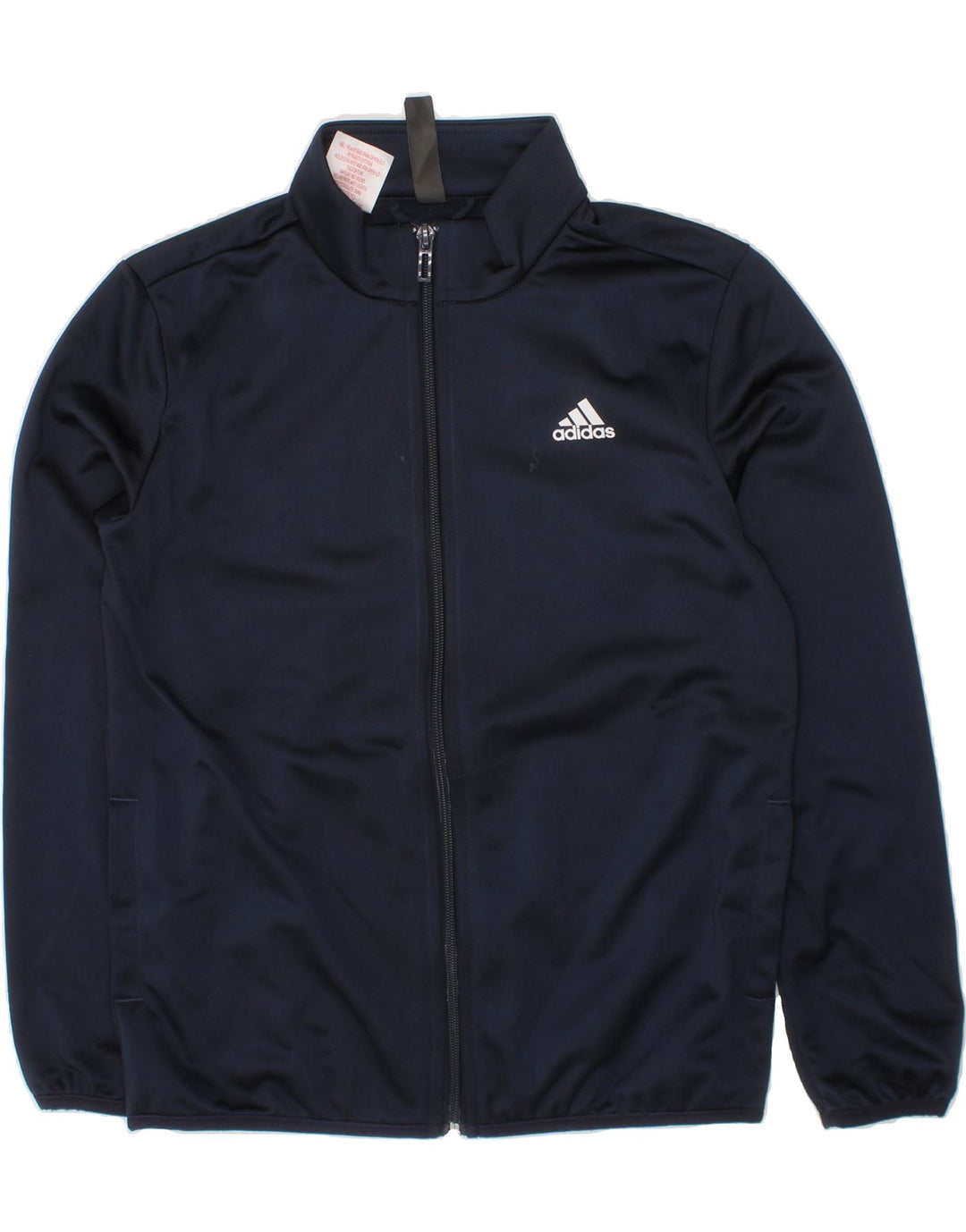 ADIDAS Boys Graphic Tracksuit Top Jacket 9-10 Years Navy Blue Polyester Vintage Adidas and Second-Hand Adidas from Messina Hembry 