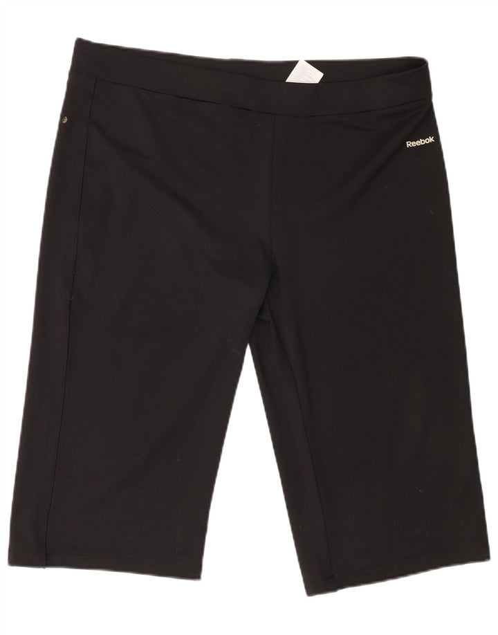 Nike Womens Bermuda Sport Shorts UK 18 XL  Black Polyester