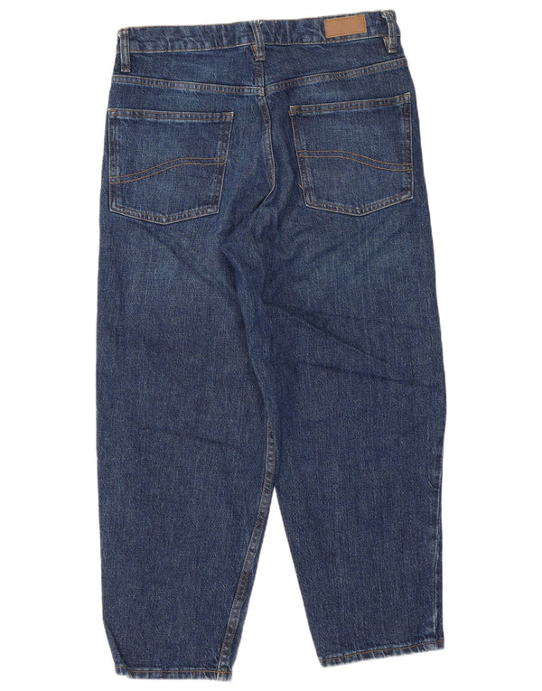Fat Face Womens High Waist Tapered Cropped Jeans UK 8 Small W28 L24 Blue