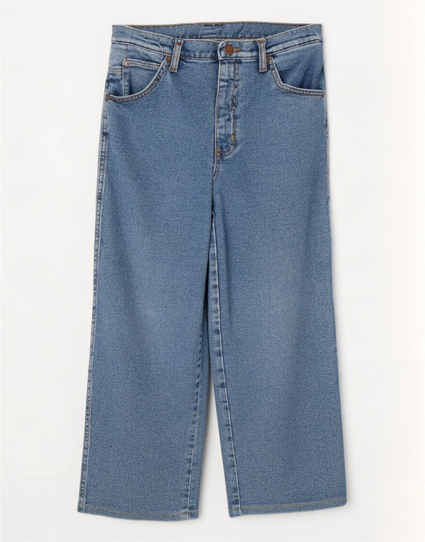 Wrangler Womens Cropped Jeans W30 L25 Blå