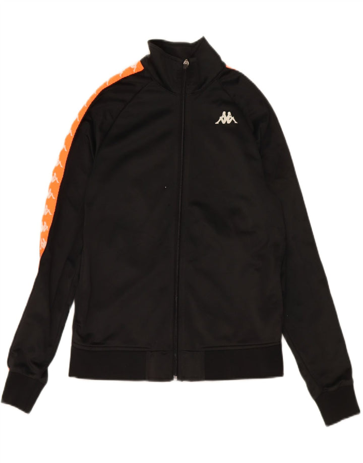 KAPPA Mens Graphic Full Tracksuit XS  Black Colourblock Polyester Vintage Kappa and Second-Hand Kappa from Messina Hembry 