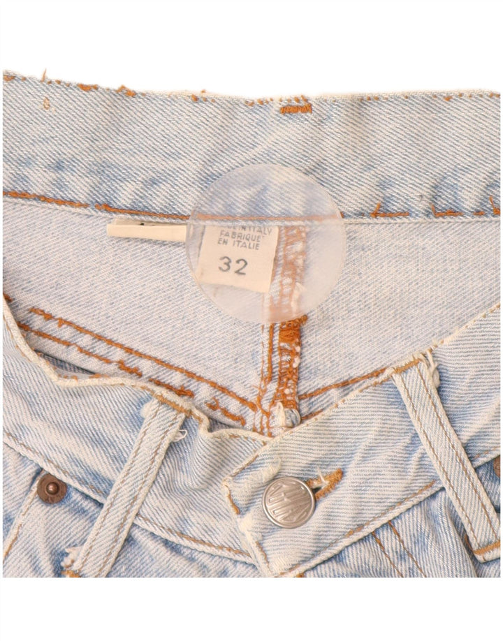 Replay Womens Straight Jeans W32 L30 Blue Cotton