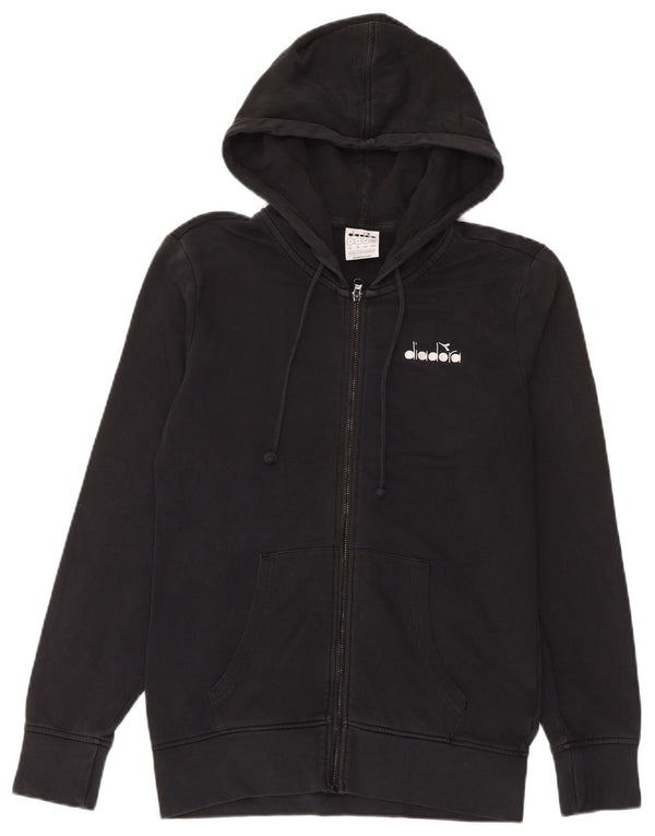 Diadora Pull à capuche zippé pour homme Petit Noir