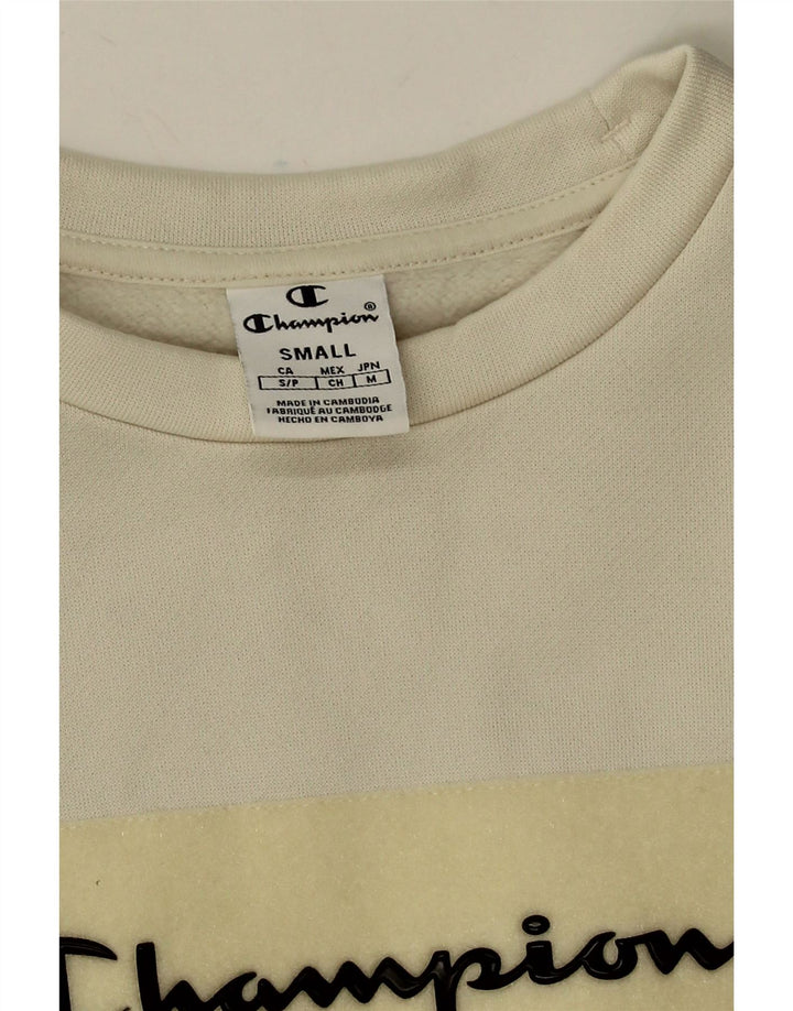 Felpa oversize con grafica da donna Champion UK 10 Small White