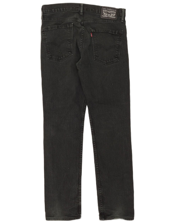 Levi's Damen Straight Jeans W32 L30 Schwarze Baumwolle
