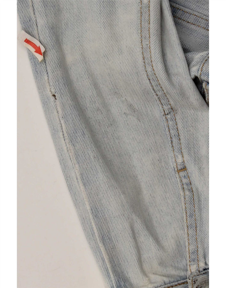 Topshop Damen Jeansjacke UK 10 Small Blaue Baumwolle
