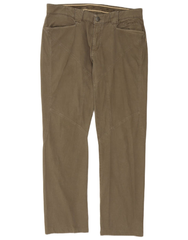 9.2 von Carlo Chionna Gerade Freizeithose für Herren, W36, L30, Khaki, Baumwolle