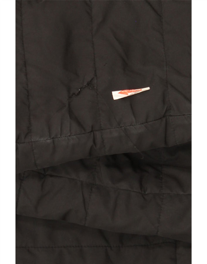 The North Face Damen Reversible Wattierte Jacke UK 14 Medium Schwarz Polyester