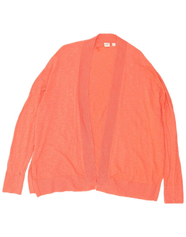 Pulover cardigan deschis supradimensionat pentru femei Gap UK 18 XL bumbac portocaliu