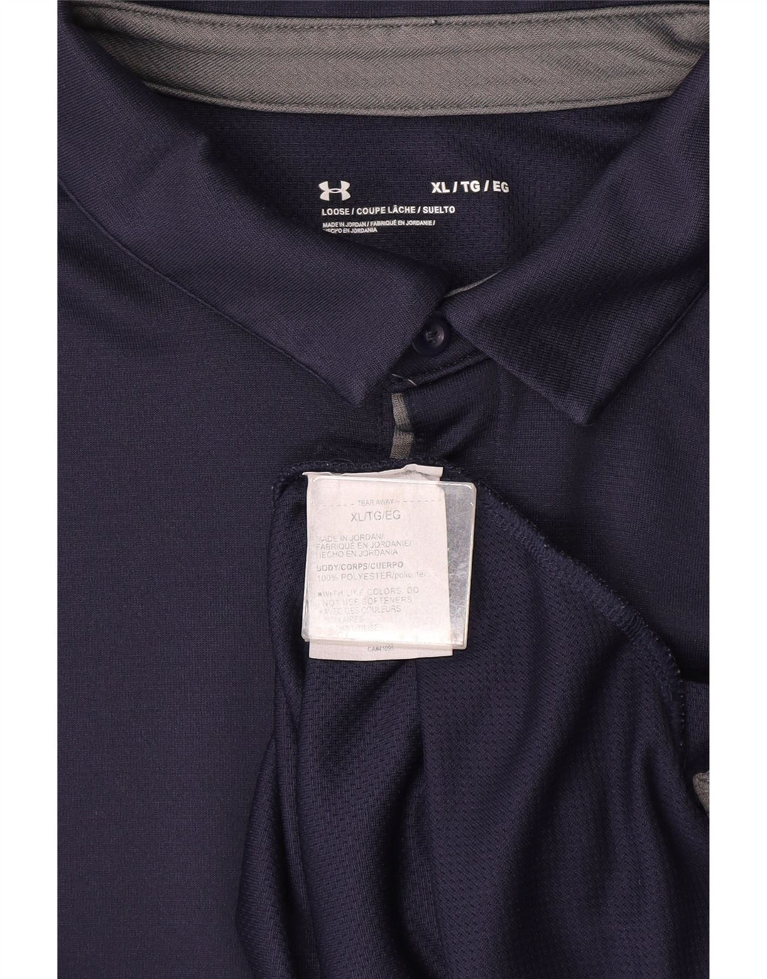 Polo da uomo Under Armour XL blu navy in poliestere