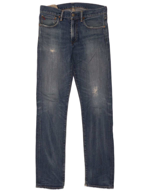 Polo Ralph Lauren Jean slim vieilli pour homme W32 L34 bleu coton